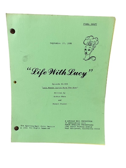 Original Life with Lucy Lucille Ball TV show 1986 movie script Final draft