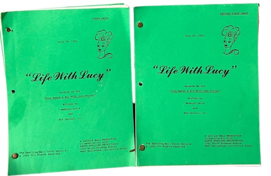 Original Life with Lucy Lucille Ball TV show 1986 movie script first draft