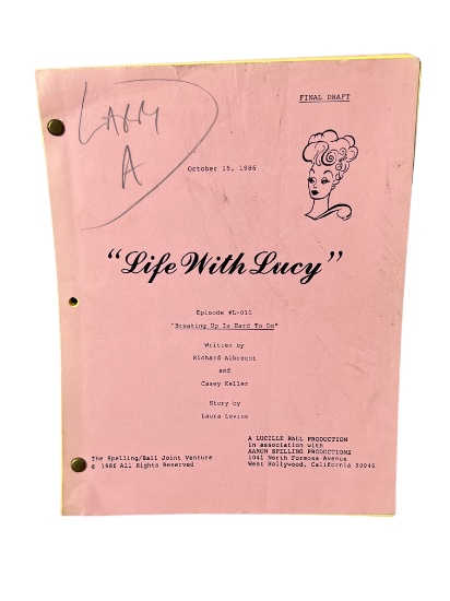 Original Life with Lucy Lucille Ball TV show 1986 movie script Final draft