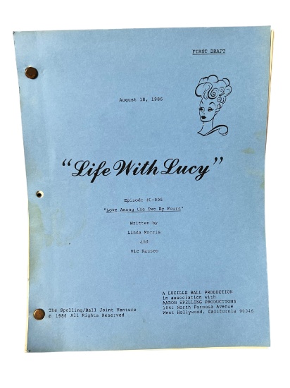 Original Life with Lucy Lucille Ball TV show 1986 movie script first draft