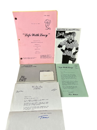 Original Life with Lucy Lucille Ball TV show 1986 movie script Final draft