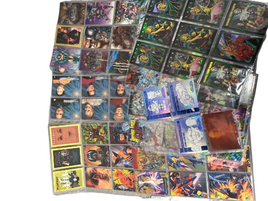 Vintage hollow trading card collection lot marvel playboy Star Trek