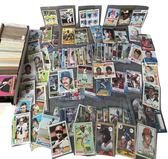 Vintage sports card collection Lot baseball football