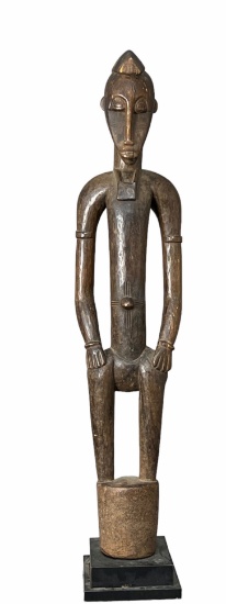 African carved large wood statue