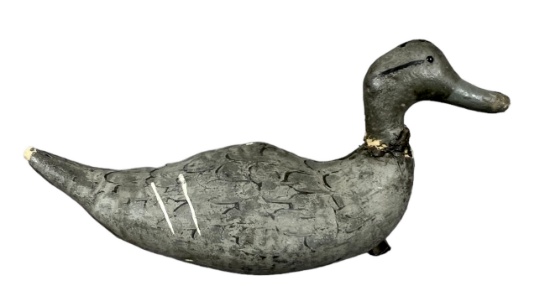 Vintage hunting wood decoy duck