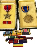 World War II US air medal bronze star medal collection