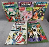 Justice league of America vintage DC comic book collection lot 35, 37, 43, 51, 54