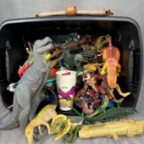 Vintage action figure dinosaur toy collection lot