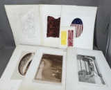 Patt Mosesian etching art collection lot