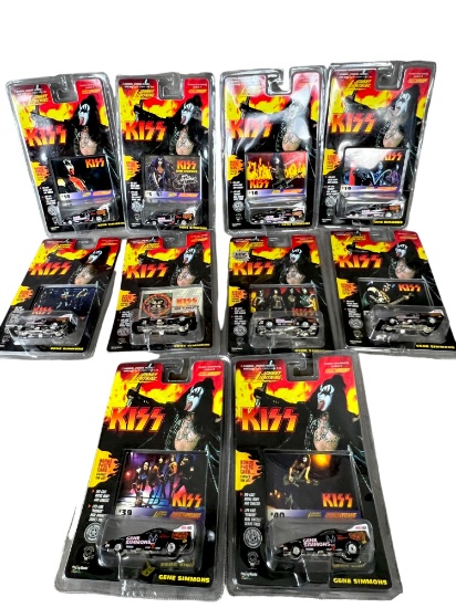 Vintage kiss Gene Simmons sealed Johnny lightning Toy car COLLECTION LOT