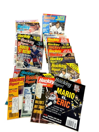 Vintage hockey digest NHL magazine collection lot