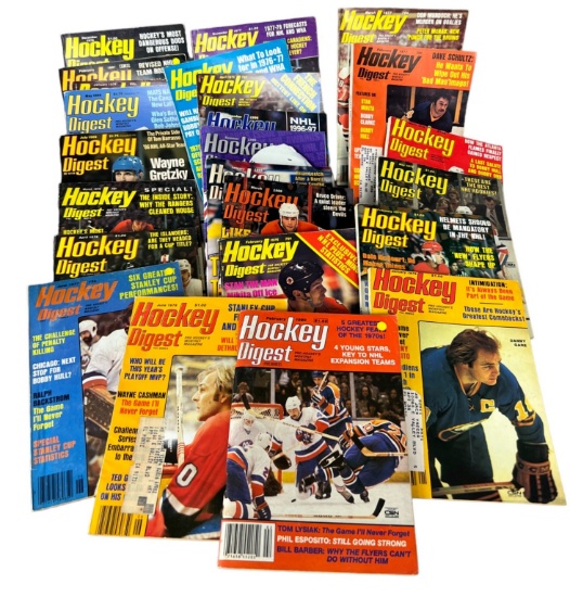 Vintage hockey digest NHL magazine collection lot