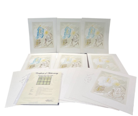 Salvador Dali paradise 26 12 lithographs with COA authenticity