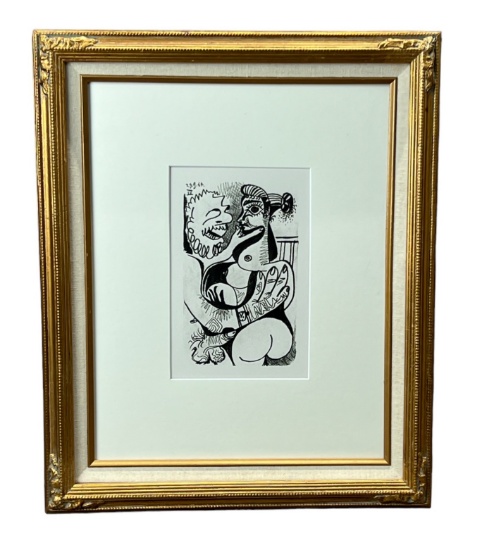 Pablo Picasso Limited addition lithograph Le Gout Du Bonheur with COA