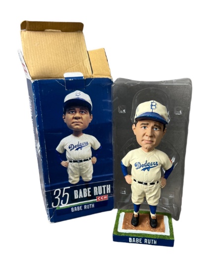 Vintage Babe Ruth Dodgers bobble head toy