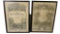 Antique German Confirmation Certificate Pair Framed 1885/1899