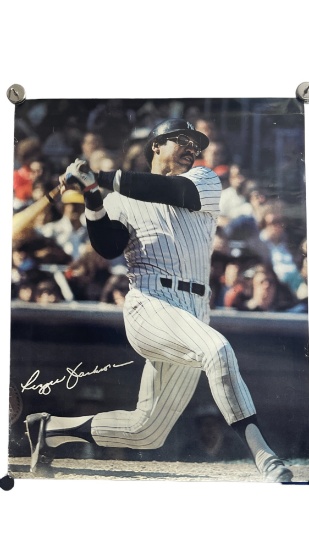 Vintage Original 1978 Reggie Jackson Baseball Poster