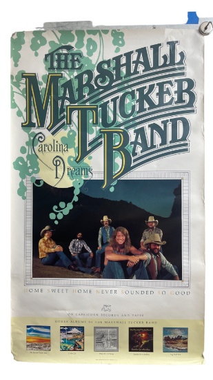 Vintage Original 1977 The Marshall Tucker Band - Carolina Dreams Promo Poster