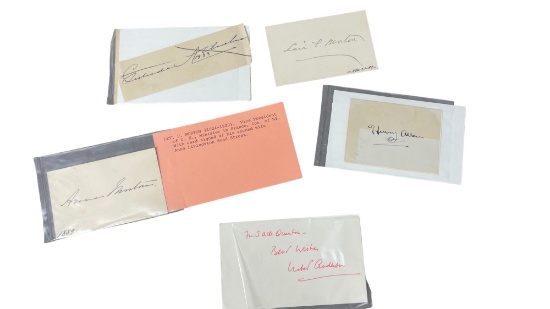 Vintage Signature Autograph Collection Lot