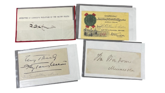 Vintage Signature Autograph Collection Lot