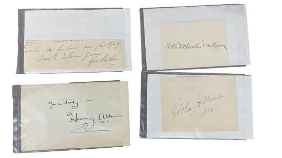 Vintage Signature Autograph Collection Lot