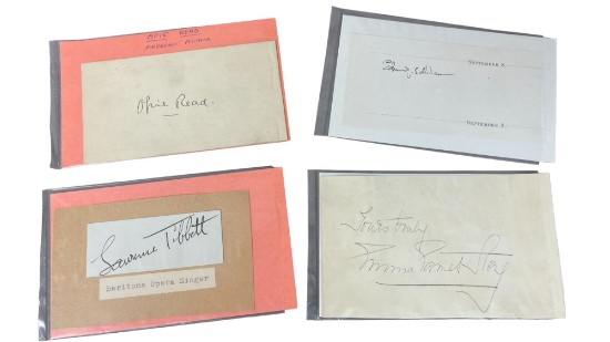 Vintage Signature Autograph Collection Lot