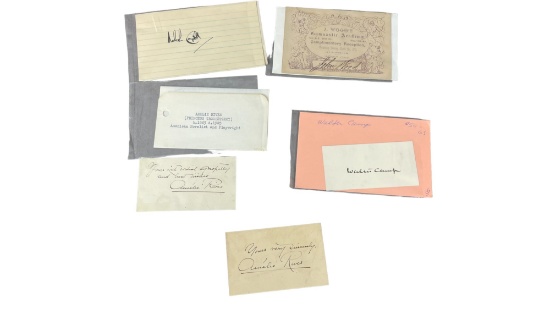 Vintage Signature Autograph Collection Lot
