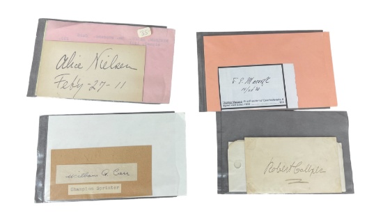 Vintage Signature Autograph Collection Lot