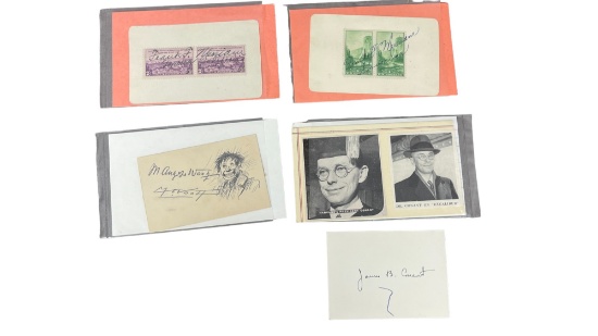 Vintage Signature Autograph Collection Lot