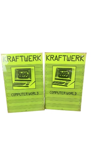 Vintage Kraftwerk - Computer World Warner Bros. Promo Poster Sealed