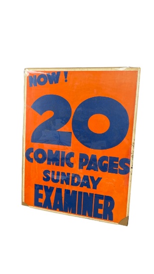 Vintage Now 20 Comic Pages Sunday Examiner Promo Poster