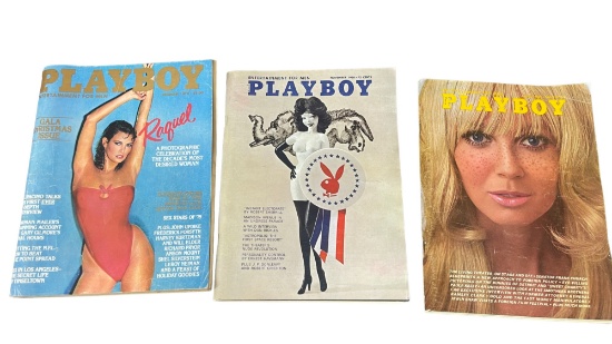 Vintage Playboy Magazine Lot