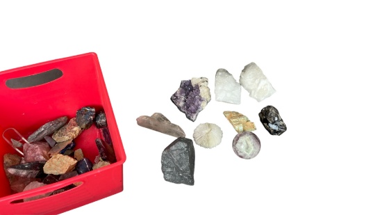Raw Rock Crystal Cluster Collection Lot