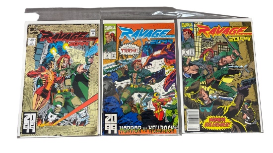 Marvel Ravage 2099 #1, 2 and 3 Comic Book Lot