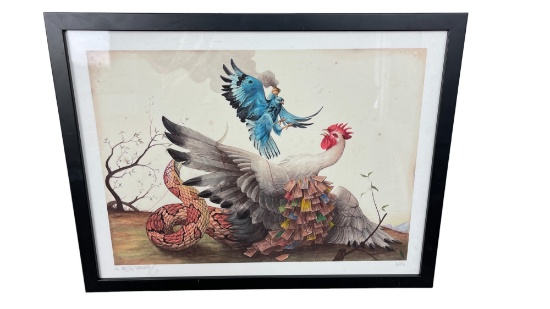 El Gato Chimney - Prenatural History Framed Lithograph Signed with AP 3/25