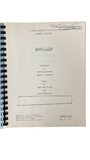 Vintage 1978 Star Trek Revised Draft Screenplay Movie Script