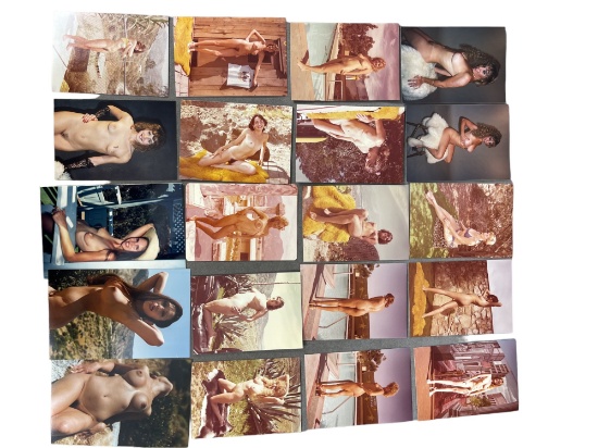 Vintage Pin Up Nude Female Model Photograph Collection Lot