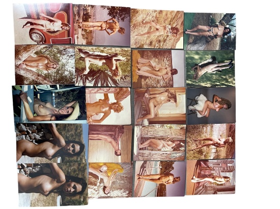 Vintage Pin Up Nude Female Model Photograph Collection Lot
