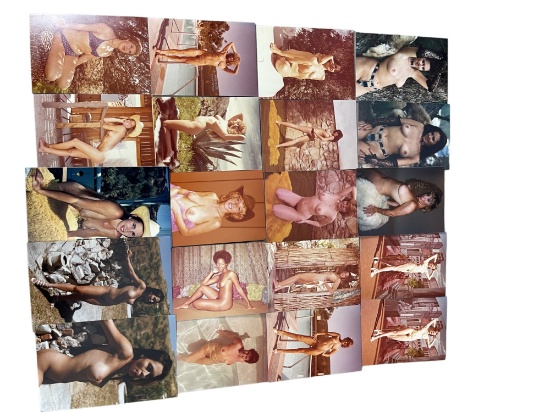 Vintage Pin Up Nude Female Model Photograph Collection Lot