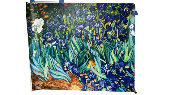 Internal Revenue 1991 Van Gogh Iris - Mark Kostabi Limited Edition Signed Serigraph Print
