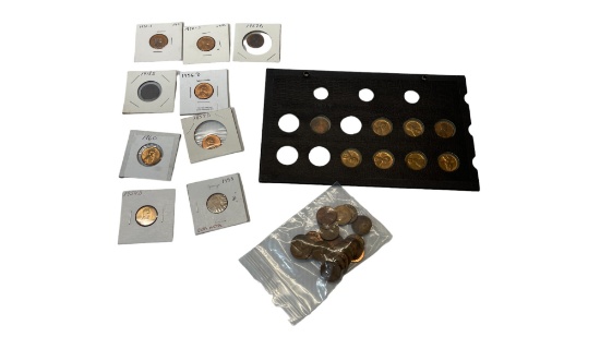 Vintage Wheat Penny Coin Collection Lot