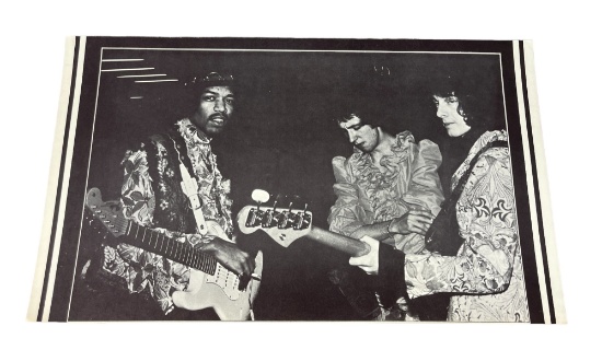 Vintage Jimi Hendrix Landscape Poster