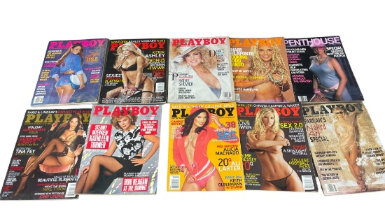 Vintage Playboy and Penthouse Magazine Collection Lot