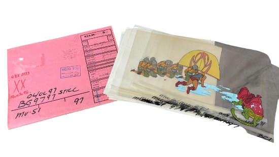 Vintage Original He-Man Animation Cel 1983 Film Ation Collection Lot