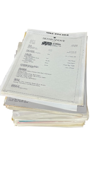 Vintage Black & White Hollywood Phototgraphs & Paperwork Dealer lot