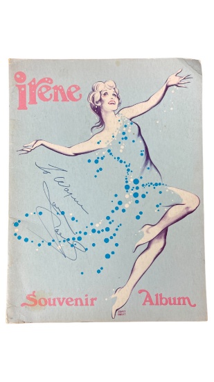 Jane Powell Signed "Irene" Broadway souvenir Album 1973