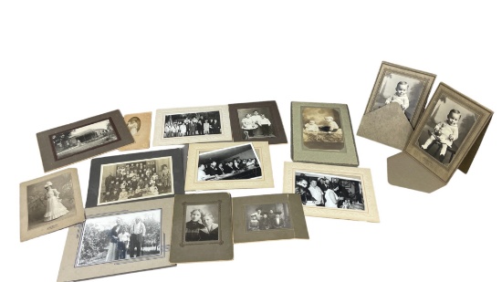 Vintage Antique Photograph Cabient Cards Collection Lot