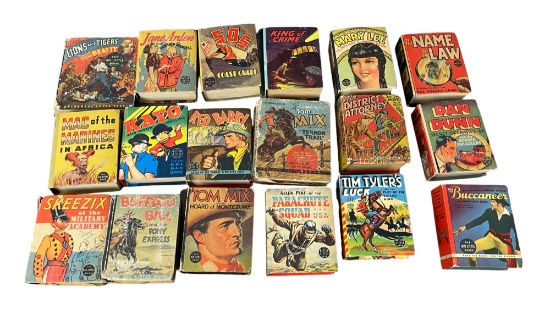 Rare 1930s The Big Little Book Collection Including Buffalo Bill & Mary Lee Lot of 18 Books