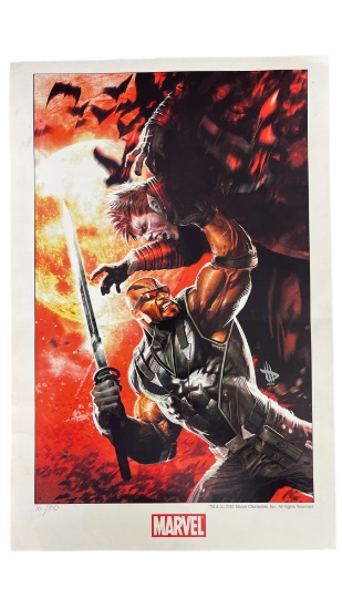 Marvel Curse of the Mutants Blade Lithogaph Print AP 10/100