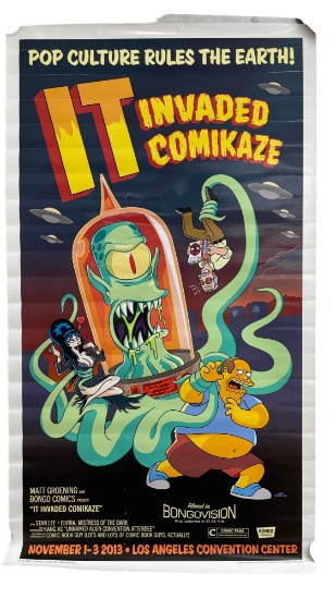 2013 Excluisve Limited Edition Bongo It Invaded Comikaze Mini Poster